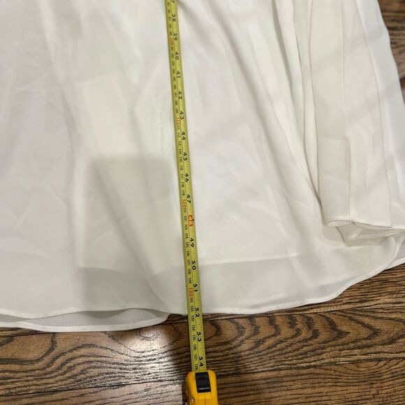 BCBGMAXAZRIA Elegant Alyse Strapless Color-Blocked Gown, 12 White/Black - Picture 9 of 9